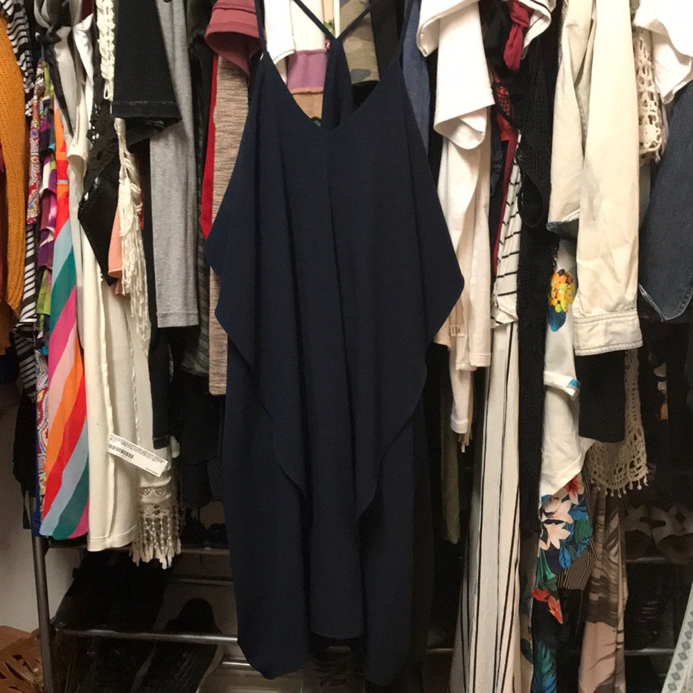 Symmetrical cross back long tunic style